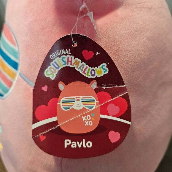 Squishmallows Pavlo Llama Plush Squishy Soft Toy 11" Hot Pink Valentines XOXO - Picture 7 of 12
